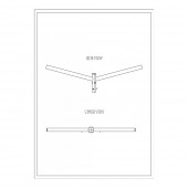 Brat Dublu Drept 180° 0.5m Pentru Stalp - SOLENTIS