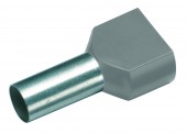Bucse sertizoare duble 0,75-10 gri 1set=100buc