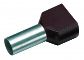 Bucse sertizoare duble 1,5-8 negru 1set=100buc