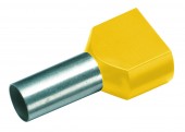 Bucse sertizoare duble 6-14 galben 1set=100buc