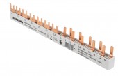 Busbar, 1xRCCB 4-pole, 1 MCB 3-pole, 5 MCB 1+N/1 MW, 12MW