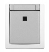 Buton cu 1ND+lumina orientare, 10A, PT, cl. elastice, IP54