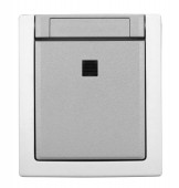 Buton cu 1ND+lumina orientare+cond.N, 10A, PT, cl.el, IP54