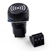 Buzer Compact, d= 30 mm, 230-240 V c.a., negru, 85 dB