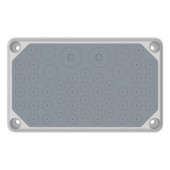 Cable entry gland plate, IP55, 44xØ3-14, 3xØ3-21, 2xØ3-30mm