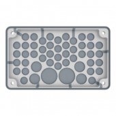 Cable entry gland plate, IP55, 44xØ3-14, 3xØ3-21, 2xØ3-30mm
