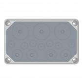 Cable entry gland plate, IP55, 7xØ3-20, 4xØ3-32, 3xØ3-50mm