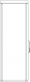 Cable management enclosure 2 door, F6, RAL7032, IP44