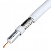 Cablu coaxial DIGI-SAT 3000, 75 Ohm, PVC alb, colac 100m