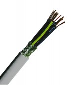 Cablu de comanda ecranat cu iz. PVC, YSLCY-OZ 4 x 0,75 gri