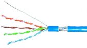 Cablu F/UTP Ecranat Cat.5e, 4x2xAWG24/1, PVC, Eca, albastru, 