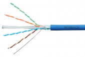 Cablu F/UTP Cat.6, 450 MHz, 4x2xAWG24/1, LS0H, Dca, albastru