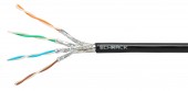 Cablu S/FTP Cat.7, 4x2xAWG23/1, 1000Mhz, PE OUTDOOR, negru
