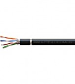 Cablu S/FTP Cat.7, 4x2xAWG23/1, 1000Mhz, PE OUTDOOR, negru