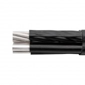 Cablu torsadat aerian aluminiu, T2XIR 50/8 OL-AL 3x25+16 mm² – unifilar