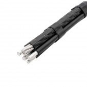 Cablu torsadat aerian aluminiu, T2XIR 50/8 OL-AL 3x25+16 mm² – unifilar