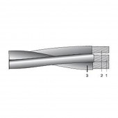 Cablu torsadat aerian aluminiu, T2XIR 50/8 OL-AL 3x95+50 – multifilar