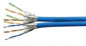 Cablu U/FTP Cat.6a,2x(4x2xAWG23/1),500Mhz,LS0H,Dca,albastru
