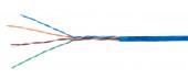 Cablu U/UTP Cat.5e, 4x2xAWG24/1, PVC, Eca, albastru, cutie