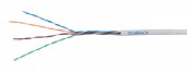Cablu U/UTP Cat.5e, 4x2xAWG24/1, PVC, Eca, gri, cutie