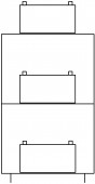 cadru baterii 18xNLBA055 - NLBA100 pana la 850x1150x470mm