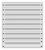 Cadru montaj compl. 5-28UV, 9 sine, plastr.plastic