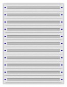 Cadru montaj compl. 5-33UV, 11 sine, plastr.plastic