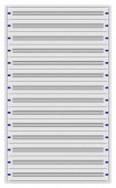 Cadru montaj compl. 5-42UV, 14 sine, plastr.plastic