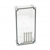 Capac 380x190x80 inalt transparent cu suruburi cu cap normal