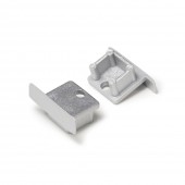Capac de capat cu gaura pentru profil LED SMART-IN10 (argintiu), set 2 bucati