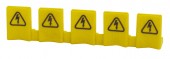 Capac de protectie contacte barete, galben