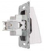 Capac detasabil cu iesire de cablu de 9 mm, argintiu