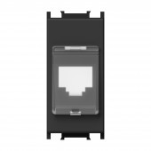 Capac protectie la praf pt. modul toolless RJ45, 1M, negru