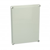 Capac scund gri cu suruburi cu cap normal, 380x280x30