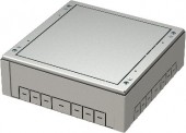 Caseta de montaj pt doza pardoseala 2x7M, 273x269,5x83-128mm
