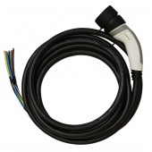 Charging cable type2, 32A, 3-phase, 10m long with open end