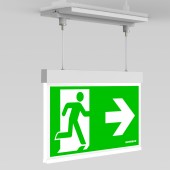 C.il. Siguranta AM alb, LED, suspendat incastrat