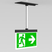 C.il. Siguranta AM antracit, LED, incastrat suspendat