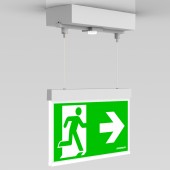 C.il. Siguranta AM Duo alb, LED, suspendat aparent