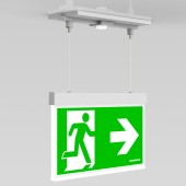 C.il. Siguranta AM Duo alb, LED, suspendat incastrat