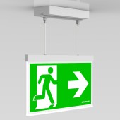 C.il. Siguranta AX alb, LED, suspendat aparent