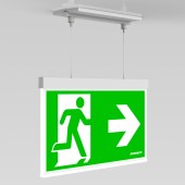 C.il. Siguranta AX alb, LED, suspendat incastrat
