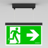 C.il. Siguranta AX antracit, LED, suspendat aparent