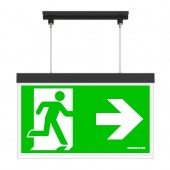 C.il. Siguranta AX antracit, LED, suspendat incastrat