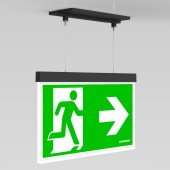 C.il. Siguranta AX antracit, LED, suspendat incastrat