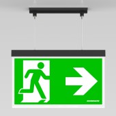 C.il. Siguranta AX antracit, LED, suspendat incastrat