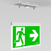 C.il. Siguranta AX Duo alb, LED, suspendat incastrat