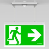 C.il. Siguranta AX Duo alb, LED, suspendat incastrat