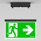 C.il. Siguranta AX Duo antracit, LED, suspendat aparent