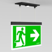 C.il. Siguranta AX Duo antracit, LED, suspendat incastrat